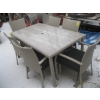 Image 1 : PATIO TABLE & 6 CHAIRS
