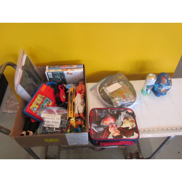 MISC. ACTION MAN FIGURINES, LIGHT BRITE KITS, ETC.