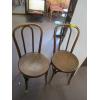 Image 1 : 2 ANTIQUE BENTBACK WOOD CHAIRS