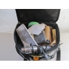 Image 2 : PAINTING BAG W/ASST. ITEMS: STUD FINDER,  HEAT GUN, ETC.
