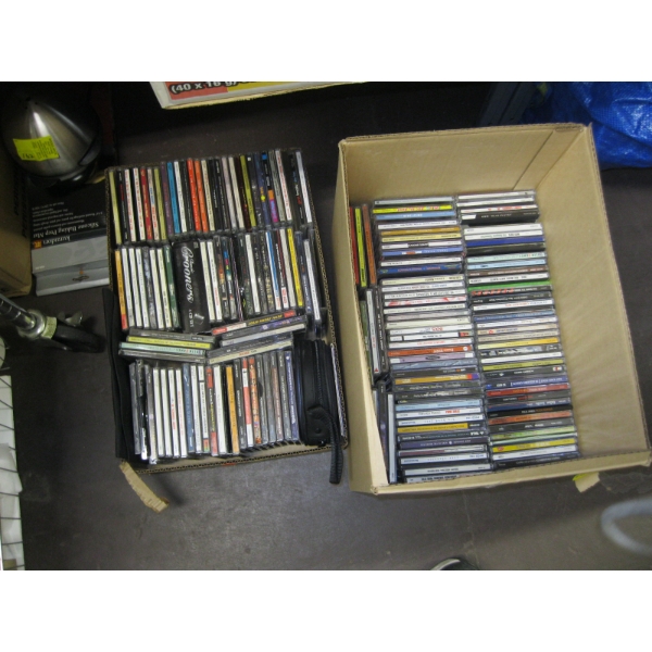 2 BOXES OF ASST. CDs