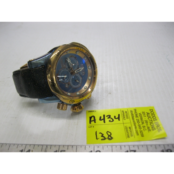 BLUE & GOLD INVICTA WATCH