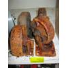 Image 2 : SET OF 4 HEAVY DUTY STEEL CASTORS - RUSTY
