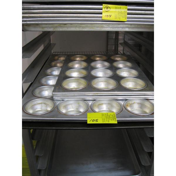 4 MUFFIN TINS & A COOLING RACK