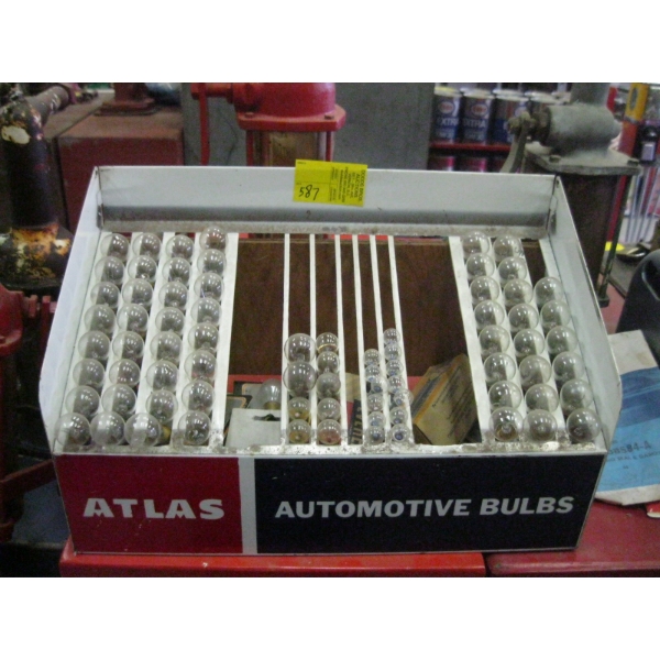 ATLAS LIGHTBULB DISPLAY W/ASST. BULBS