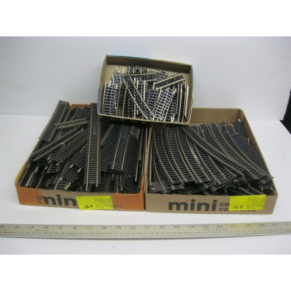3 BOXES OF HO TRACK