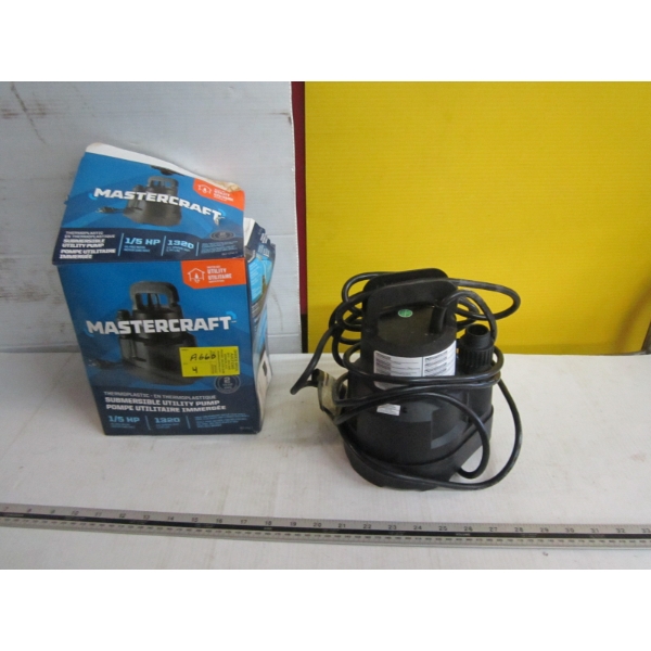 MASTERCRAFT SUBMERSIBLE UTILITY PUMP