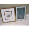 Image 1 : 2 FRAMED PICTURES - BUTTERFLY & THE PATIO