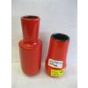 Image 1 : 2 ORANGE WEST GERMAN POTTERY VASES