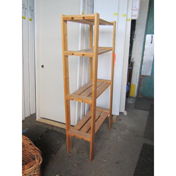 WOODEN SHELF UNIT