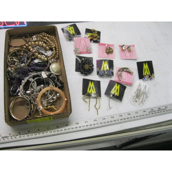 FLAT OF COSTUME JEWELLERY