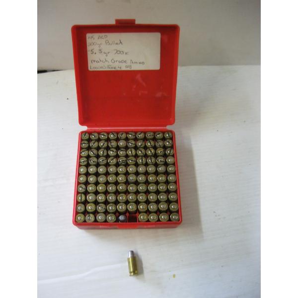 RED CASE W/45AUTO CARTRIDGES