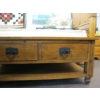Image 6 : 2 DRAWER WOODEN COFFEE TABLE