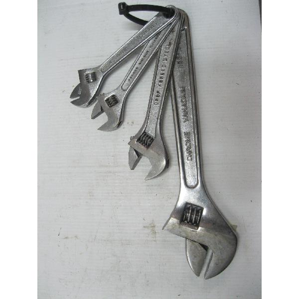 4 CRESCENT WRENCHES
