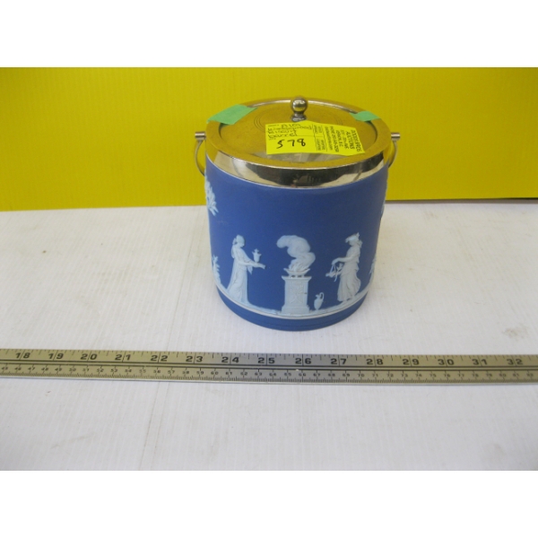 WEDGEWOOD BISCUIT BARREL