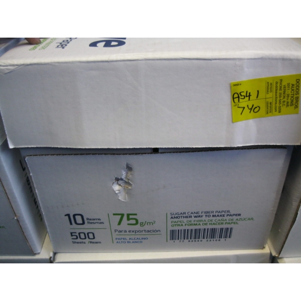 BOX OF NEW WHITE PAPER - 8 1/2 X 11