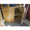 Image 2 : OAK CORNER CABINET W/GLASS DOOR TOP & LOWER STORAGE