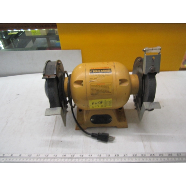 6" BENCH GRINDER, 3/4HP