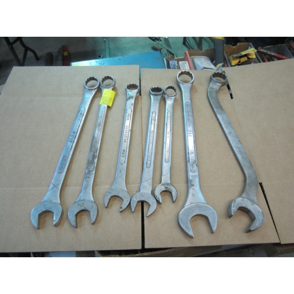 7 LG. COMBINATION WRENCHES