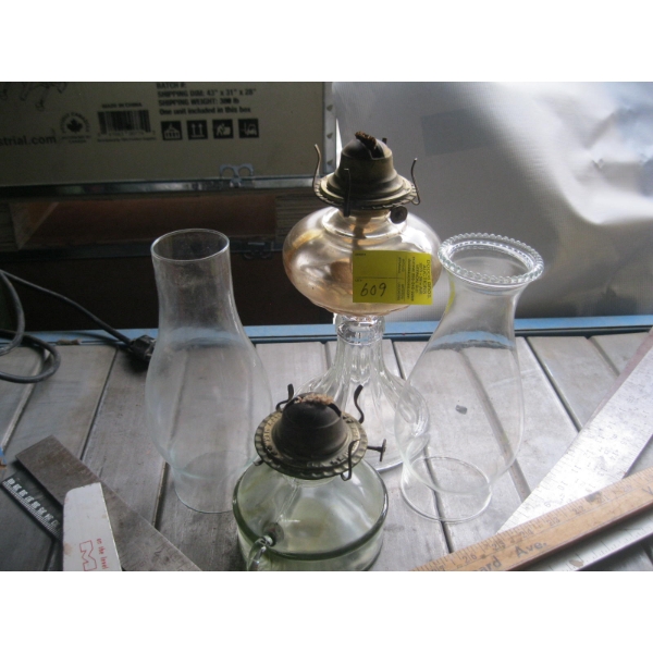 2 COAL OIL LANTERNS