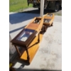 Image 1 : MATCHING COFFEE TABLE & HALL TABLE - MISSIN 1 PC OF GLASS