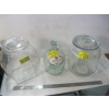 Image 1 : 2 GLASS CANNISTERS & A 1 GALLON JUG