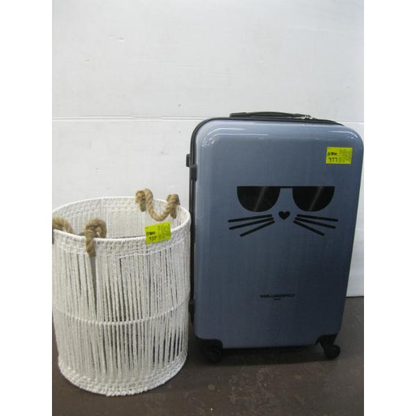 ROPE BASKET & A SUITCASE