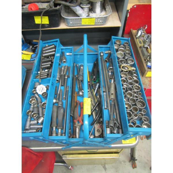 FOLD OUT TOOLBOX COMPLETE W/ASST. TOOLS