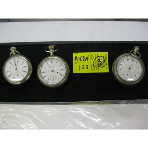 3 "AS IS" POCKET WATCHES