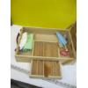 Image 10 : BIN OF PAINTS & AN EASEL STORAGE CASE, CANVASSES & 1 PICTURE