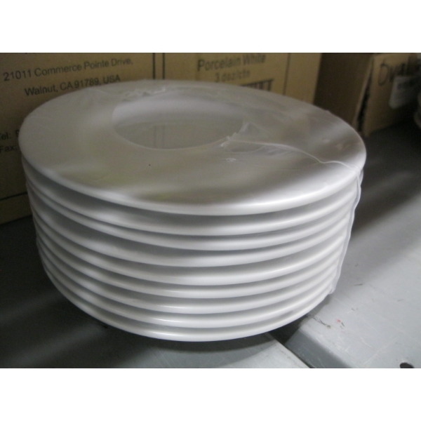 3 DZ. 6 1/4" WHITE PLATES