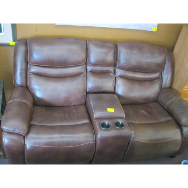 LEATHER DUAL ELECTRIC RECLINER 