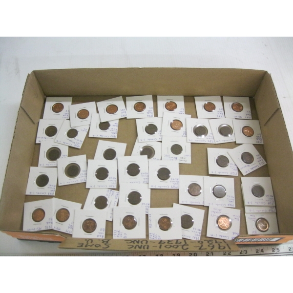 BOX OF ASST'D COLLECTIBLE PENNIES