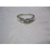 Image 3 : LADIES PLATINUM GOLD DIAMOND RING, W/A $2,330, SZ 7 1/2