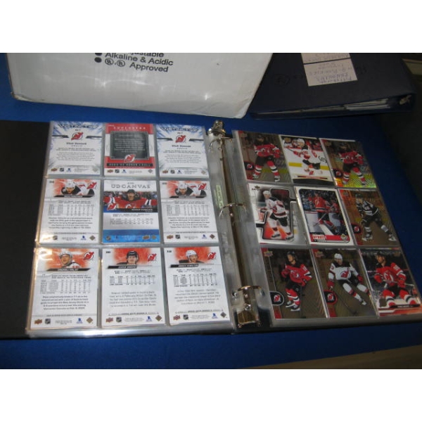 BLACK & BLUE BINDER OF COLLECTOR CARDS