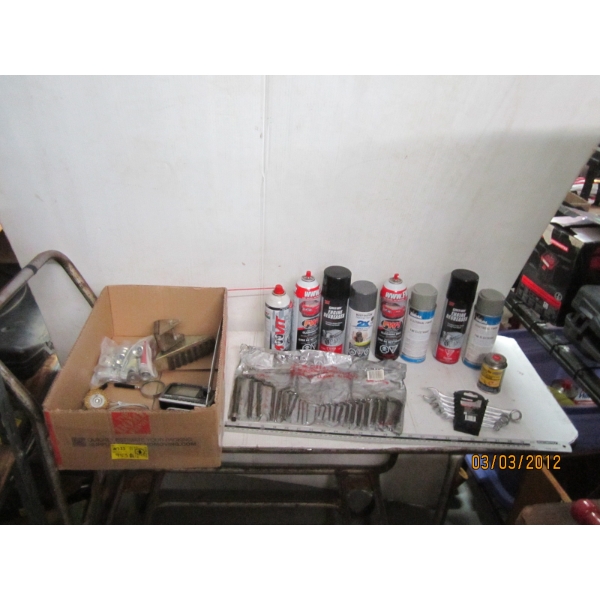 MISC. ENGINE DEGREASERS, SATELLITE RADIOS, FITTINGS, ETC.