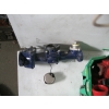Image 2 : BIN OF MISC. HEAVY DUTY PLUMBING PIECES, ELECTRIC GAS PUMPS, ETC.