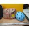 Image 2 : VINTAGE SUITCASE, BIKE HELMET, ETC.