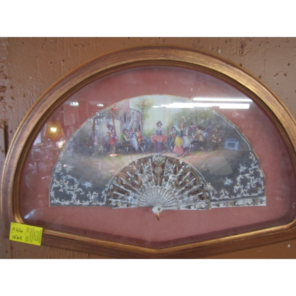 FRAMED & PAINTED FAN