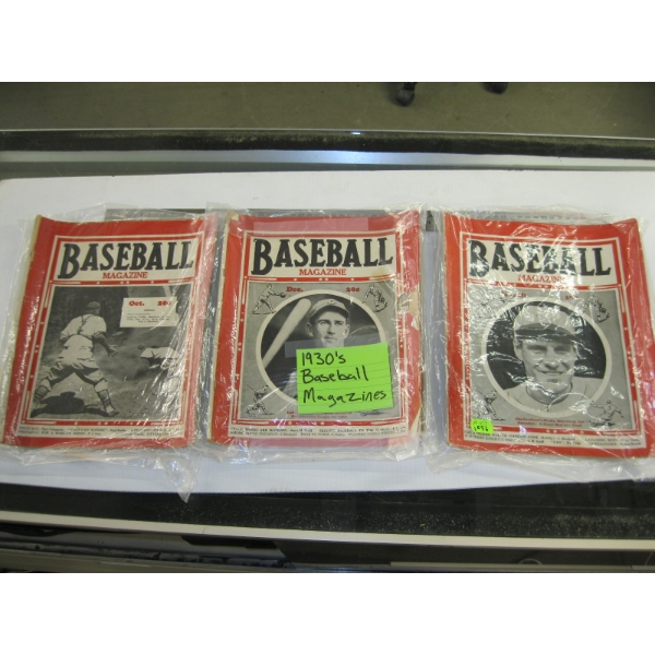 VINTAGE BASEBALL MAGAZINES