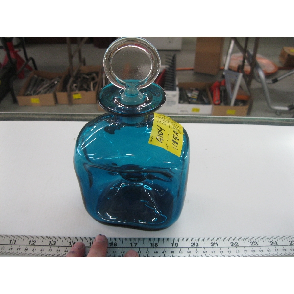 BLUE DANISH HOLMEGAARD DECANTER