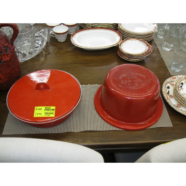 3 PIECE ENAMEL OVER CAST VOSS COOKWARE