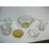 Image 1 : VINTAGE GLASS - DEPRESSION GLASS DISH, CREAMERS, ETC.