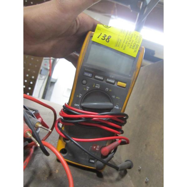 2 FLUKE MULTI METERS & AN AMP PROBE METER