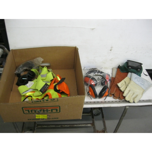 MISC. WELDING GLOVES, EAR PROTECTORS, ETC.