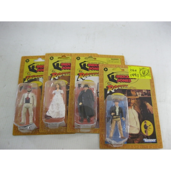 4 INDIANA JONES FIGURINES