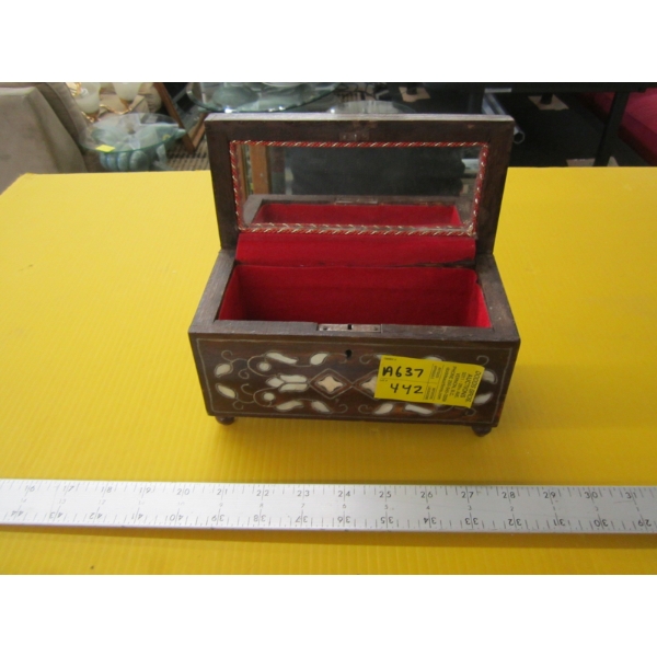 WOODEN JEWELLERY BOX, LIGHTHOUSE, SM. TRUCK, ETC.