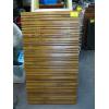 Image 2 : SM. FRAMED MIRROR & A WOODEN FLOOR MAT