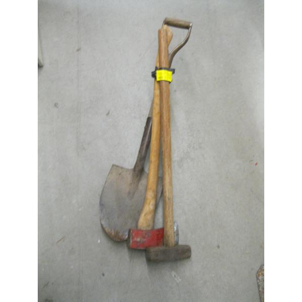 SLEDGE, AXE & SHOVEL