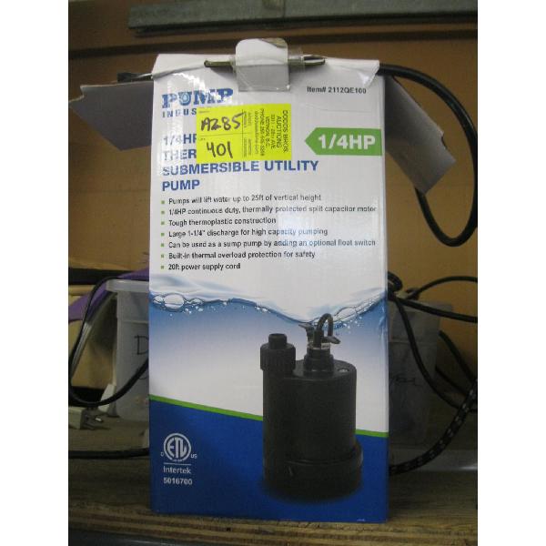 NEW SUMP PUMP